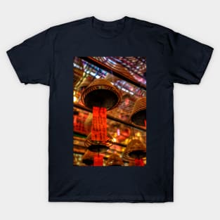 Man Mo Temple Incense Coil And Prayer T-Shirt